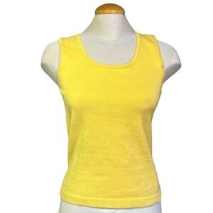 Bright Yellow Jones New York Sport Women's Size Small Tank Top